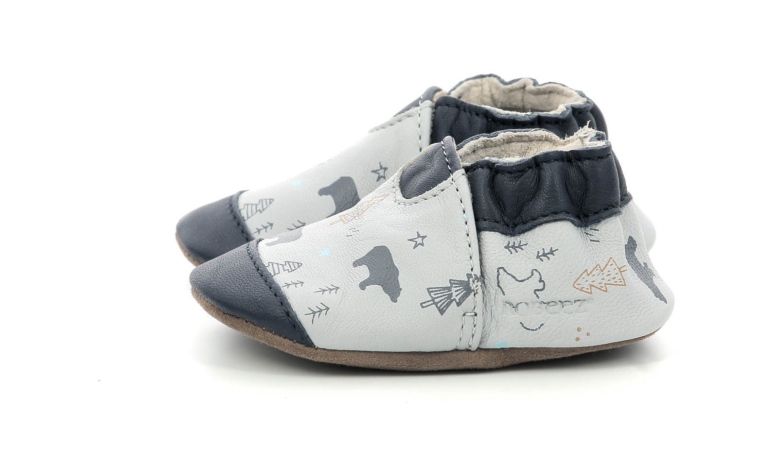 premiers_pas_robeez_garçon_wintering_bear_gris_clair_marine_5