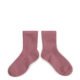 premiers_pas_collégien_La Mini - Chaussettes courtes à côtes - Raisin Rose