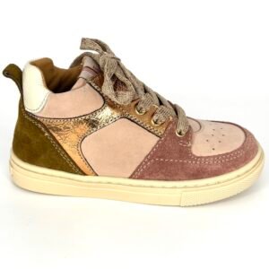 Babybotte Arielle Rose – baskets montantes en nubuck, vue 1