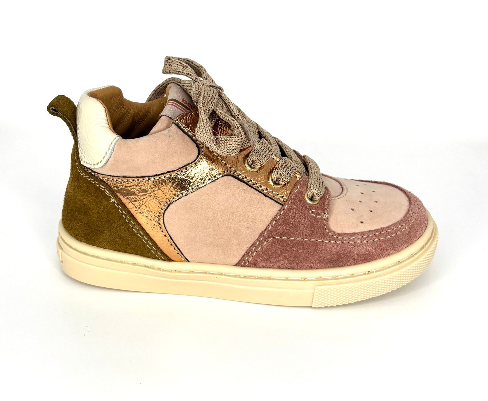Babybotte Arielle Rose – baskets montantes en nubuck, vue 1
