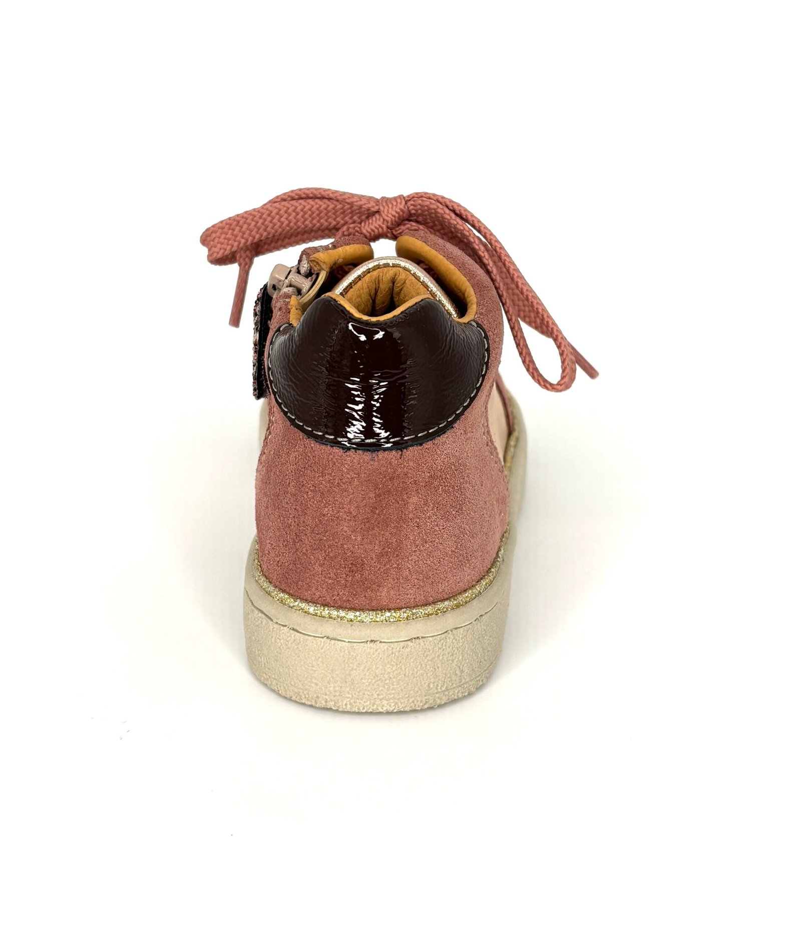 Babybotte Klaire Naturel – baskets montantes métallisées et pailletées, vue 2