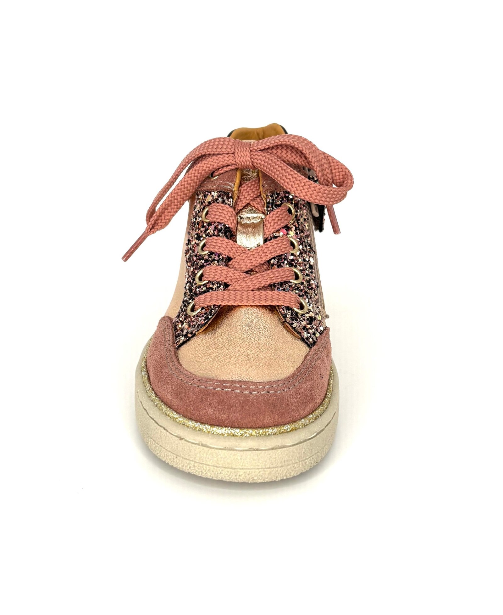 Babybotte Klaire Naturel – baskets montantes métallisées et pailletées, vue 4